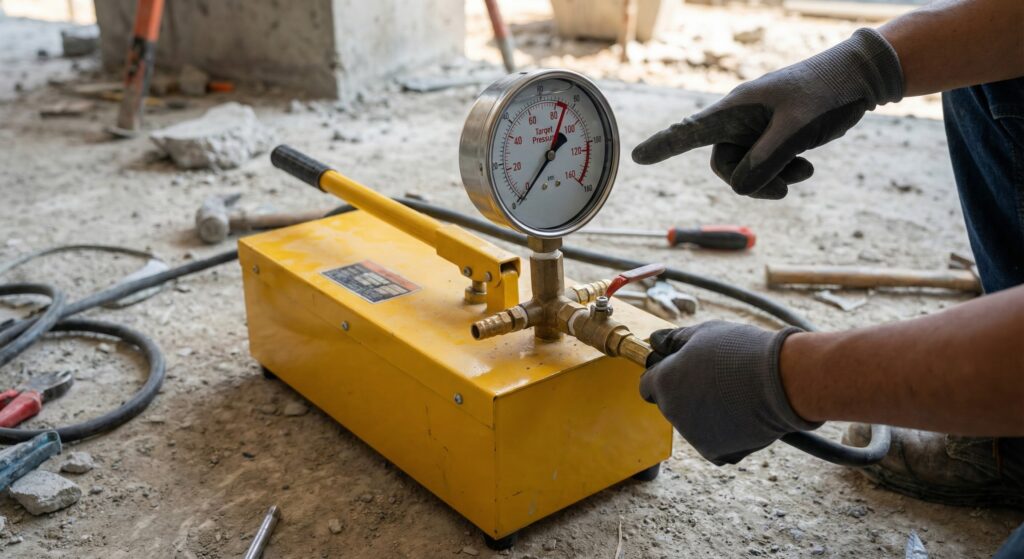 水圧テストで「漏水なし」なのに圧力が下がる！犯人は「エア抜き不足」かも？