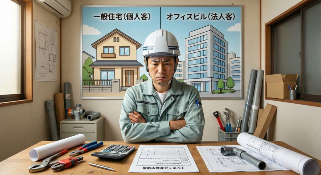 「顧客は個人」の水道屋でもインボイス登録は必要？免税事業者のままでいいケース・ダメなケース