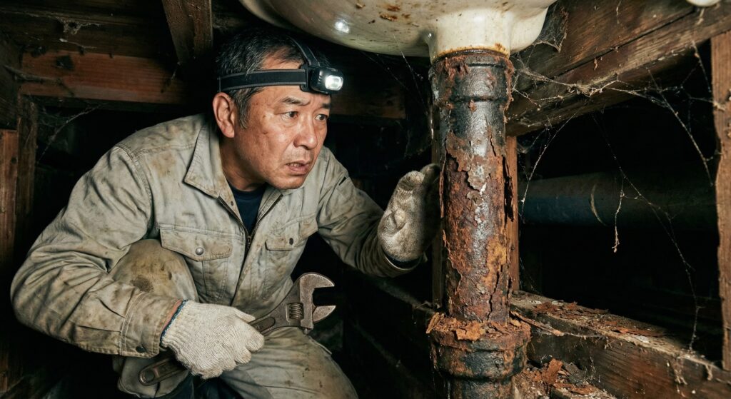 触ったら漏れた！リフォーム配管の恐怖。既設管の破損はどこまで業者の責任になるのか？