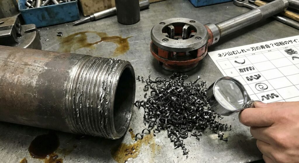 ネジ山がむしれる＝刃の寿命？チェーザを交換する前に見るべき「切粉（キリコ）」のサイン