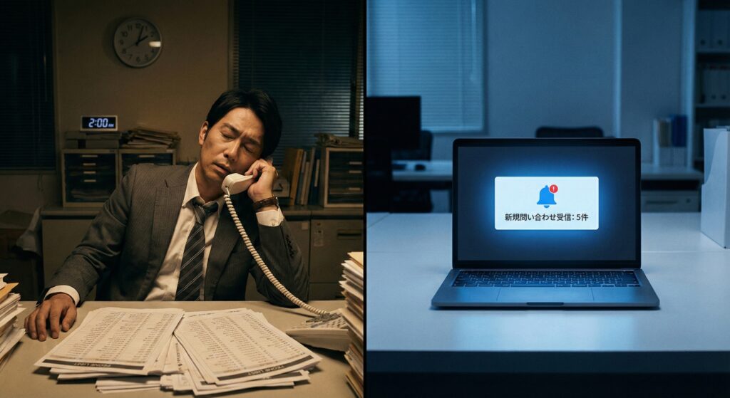 テレアポはもう古い。寝ている間に問い合わせが届く「24時間働く営業マン（Webサイト）」の作り方