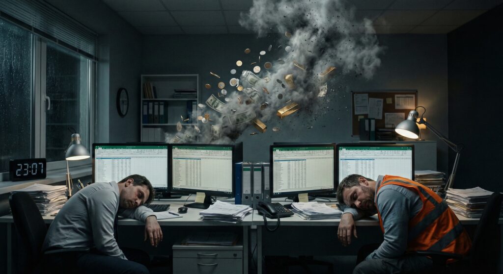 「エクセルならタダ」の呪縛。その “コピペ作業” が、年間いくらの損失か計算したことはありますか？